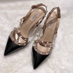 Valen Black Pump 3.5in - Size 37 (US sz 6.5-7) nude black